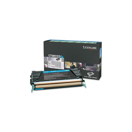 Lexmark - Toner - Ciano - C734A1CG - return program - 6.000 pag