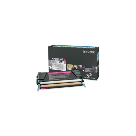 Lexmark - Toner - Magenta - C736H1MG - return program - 10.000 pag