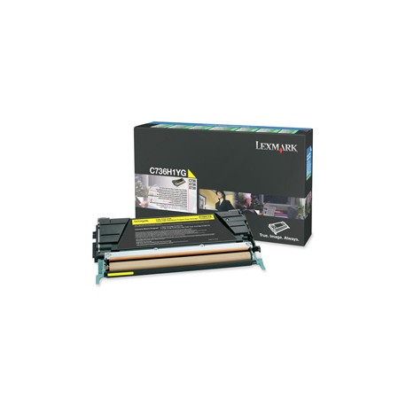 Lexmark - Toner - Giallo - C736H1YG - return program - 10.000 pag