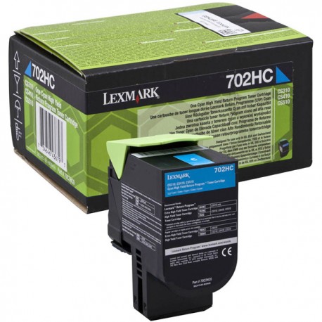 Lexmark - Toner - Ciano - 70C2HC0 - return program - 3.000 pag