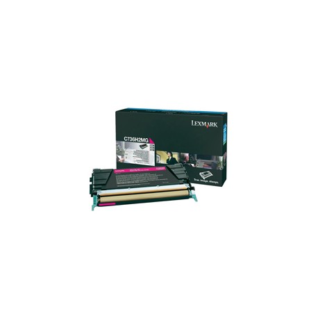 Lexmark - Toner - Magenta - C736H2MG - non return program - 10.000 pag