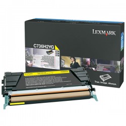 Lexmark - Toner - Giallo - C736H2YG - non return program - 10.000 pag