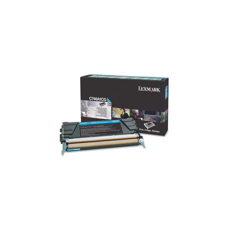 Lexmark - Toner - Ciano - C746A1CG - return program - 7.000 pag