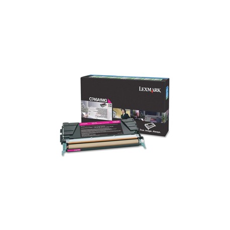 Lexmark - Toner - Magenta - C746A1MG - return program - 7.000 pag