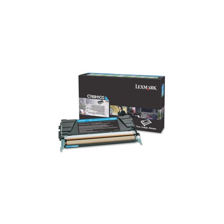 Lexmark - Toner - Ciano - C748H1CG - return program - 10.000 pag