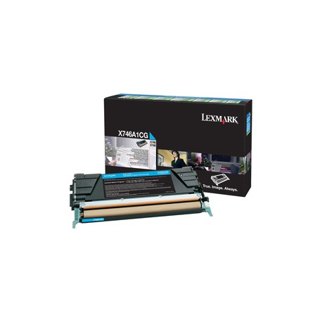 Lexmark - Toner - Ciano - X746A1CG - return program - 7.000 pag