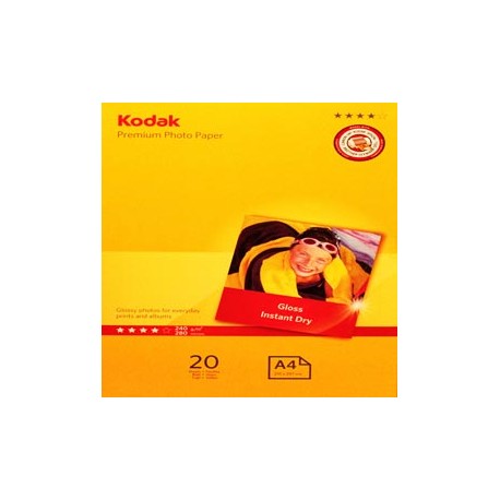 Kodak - Carta Fotografica Ultra Premium Gloss - A4 - 240 gr - 20 fogli - 5740-093