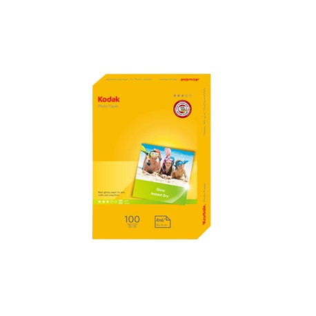 Kodak - Carta fotografica lucida Photo Gloss - 10 x 15 cm - 180 gr - 100 fogli - 5740-097