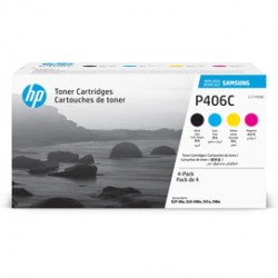 Samsung/HP - Multipack 4 Toner originale - C/M/Y/K - CLTP406C/ELS