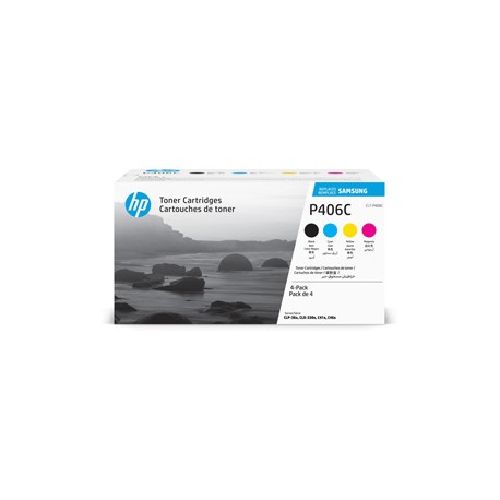 Samsung/HP - Multipack 4 Toner originale - C/M/Y/K - CLTP406C/ELS