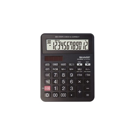 Sharp - Calcolatrice da Tavolo EL-CC12D - 12 cifre - EL-CC12D