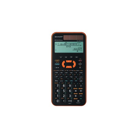 Sharp - Calcolatrice Scientifica EL-W531XG - Arancione - ELW531XGYR