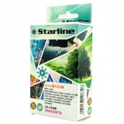 Starline - Cartuccia ink - per Brother - Magenta - LC123M  - 10ml