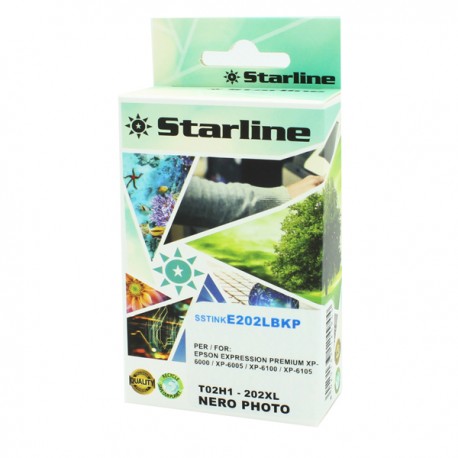 Starline - Cartuccia Ink compatibile Photo per Epson 202XL - Nero - 13ml