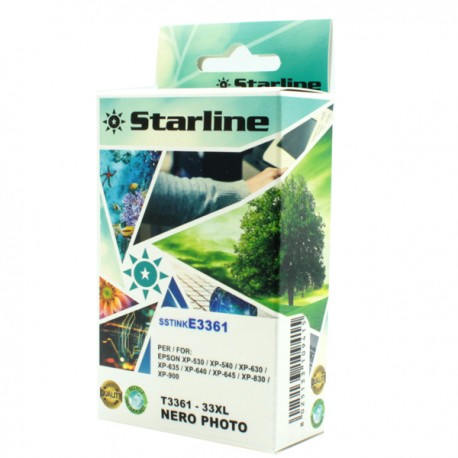 Starline - Cartuccia ink - per Epson - Nero Photo -C13T33614012 - 33XL -11 ml