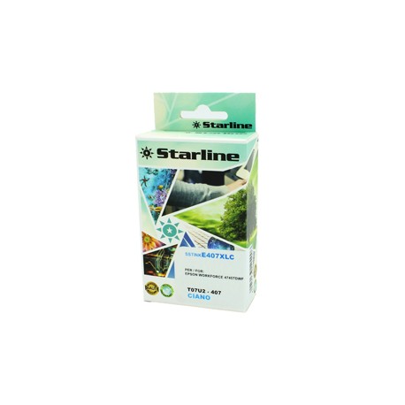 Starline - Cartuccia Ink compatbile per Epson 407 - Ciano - 26ml