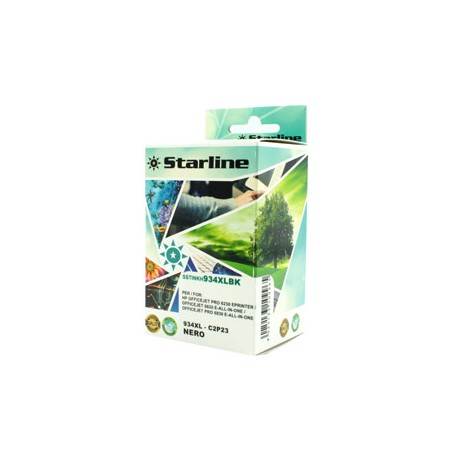 Starline - Cartuccia ink Compatibile - per HP 934XL - Nero - C2P23AE - 934XL 80ml