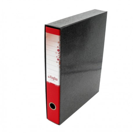Registratore Kingbox - dorso 5 cm - protocollo 23 x 33 cm - rosso - Starline