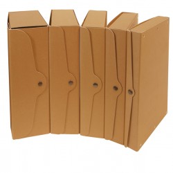 Scatola progetto - dorso15cm - 25 x 35 cm - cartone riciclato FSC - avana - Starline