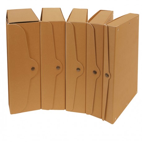 Scatola progetto - dorso15cm - 25 x 35 cm - cartone riciclato FSC - avana - Starline