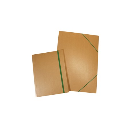 Cartella Eco - con elastico - 35 x 50 cm - cartoncino - avana - Starline