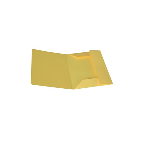 Cartellina 3 lembi - 200 gr - 25 x 34,5 cm - cartoncino bristol - giallo sole - Starline - conf. 25 pezzi