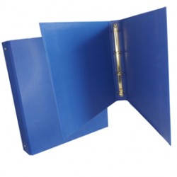 Raccoglitore King - 22 x 30 cm - 4 anelli tondi 30 mm - dorso 4 cm - rivestimento in PP - blu - Starline