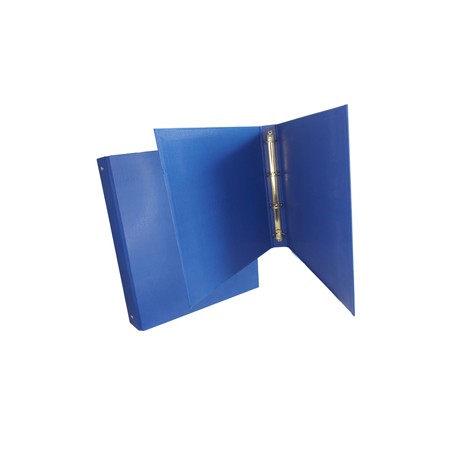 Raccoglitore King - 4 anelli tondi 30 mm - dorso 4 cm - 22x30 cm - rivestimento in PPL - blu - Starline