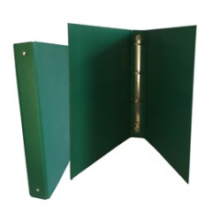 Raccoglitore King - 22 x 30 cm - 4 anelli tondi 30 mm - dorso 4 cm - rivestimento in PP - verde - Starline