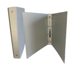 Raccoglitore King - 22 x 30 cm - 4 anelli tondi 30 mm - dorso 4 cm - rivestimento in PP - grigio - Starline