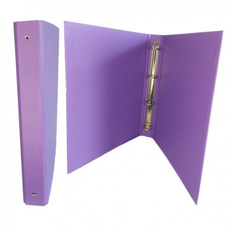 Raccoglitore King - 22 x 30 cm - 4 anelli tondi 30 mm - dorso 4 cm - rivestimento in PP - viola - Starline