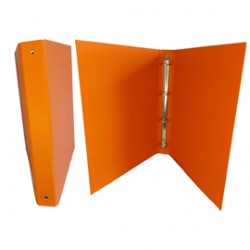 Raccoglitore King - 22 x 30 cm - 4 anelli tondi 30 mm - dorso 4 cm - rivestimento in PP - arancio - Starline