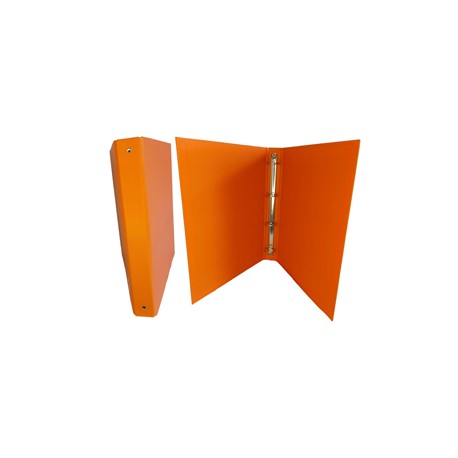Raccoglitore King - 22 x 30 cm - 4 anelli tondi 30 mm - dorso 4 cm - rivestimento in PP - arancio - Starline