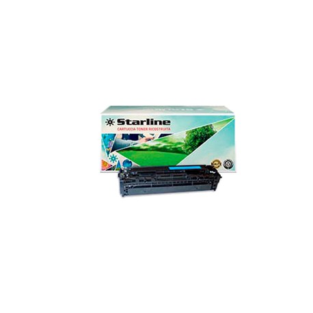 Starline - Toner Ricostruito - per HP 128A - Ciano - CE321A - 1.300 pag