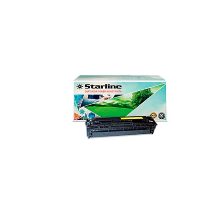 Starline - Toner Ricostruito - per HP 128A - Giallo - CE322A - 1.300 pag