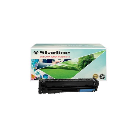 Starline - Toner Ricostruito - per HP 205A - Ciano - CF531A - 900 pag