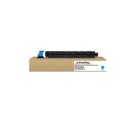 Starline - Toner ricostruito per Kyocera - Ciano - TK8345C - 12.000 pag