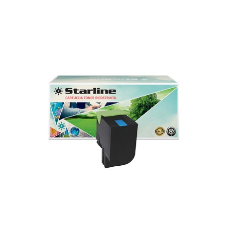 Starline - Toner Ricostruito - per Lexmark - Ciano - 70C2HC0 - 3.000 pag