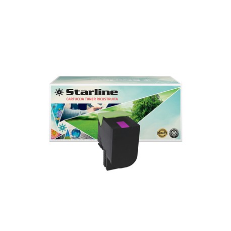 Starline - Toner Ricostruito - per Lexmark - Magenta - 70C2HM0 - 3.000 pag