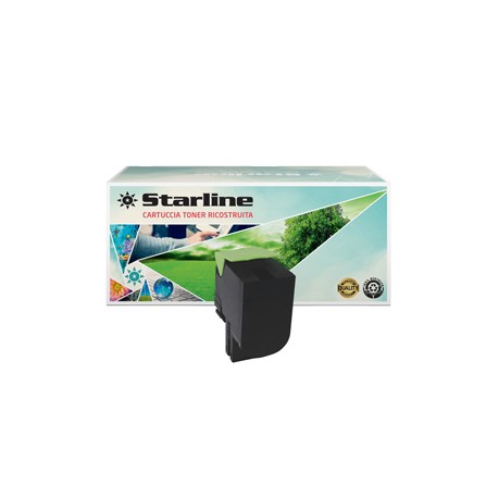 Starline - Toner Ricostruito - per Lexmark - Nero - 80C2HK0 - 4.000 pag