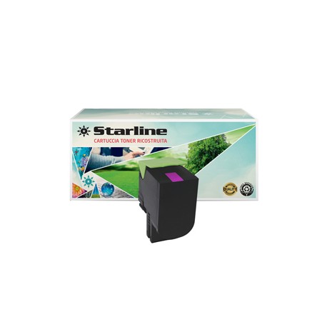 Starline - Toner Ricostruito - per Lexmark - Magenta - 80C2HM0 - 3.000 pag