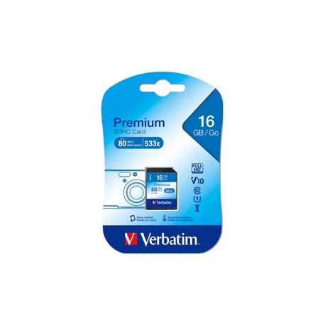 Verbatim - Scheda SDHC Classe 10 - 43962 - 16GB