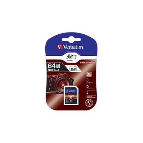 Verbatim - Scheda SDHC XC Class UH S-1 - 44024 - 64GB