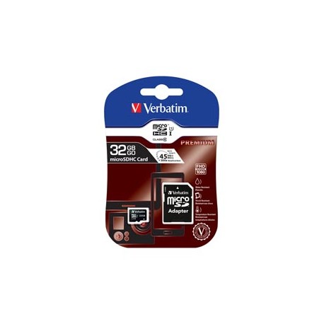 Verbatim - Micro SDHC Classe 10 fino a 45mb/sec - 44083 - 32GB