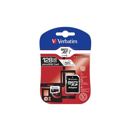 Verbatim - Micro SDHC Classe 10 fino a 45mb/sec - 44085 - 128GB