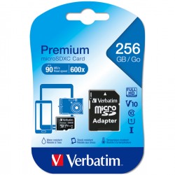 Verbatim - Micro SDXC - Con adattatore - 44087 - 256GB
