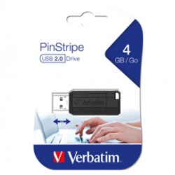 MEMORIE USB STORE 'N' GO PINSTRIPE NERO DA 4 GB