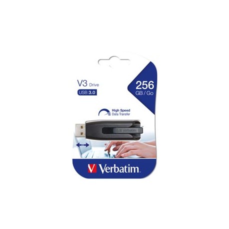 Verbatim - Usb 3.0 Superspeed Store'N'Go V3 Drive - Nero - 49168 - 256GB