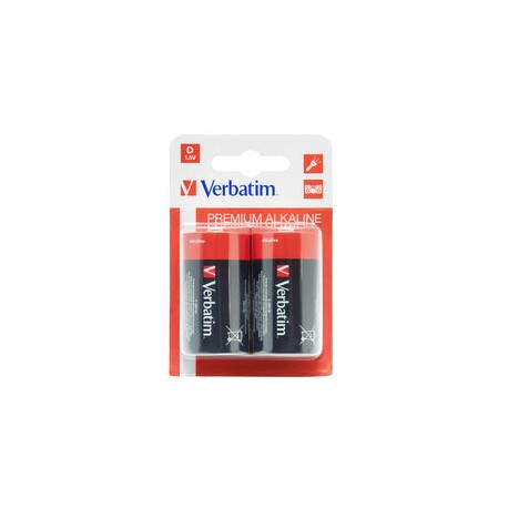 Pila torcia - D - 49923 - alcalina - Verbatim - blister 2 pezzi