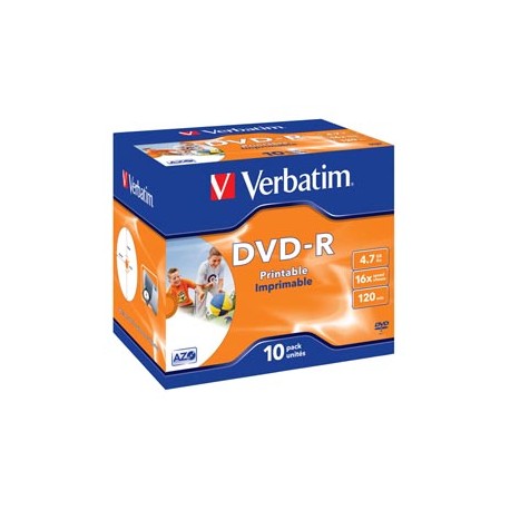 Verbatim - Scatola 10 DVD-R - Jewel Case - 43521 - 4,7GB